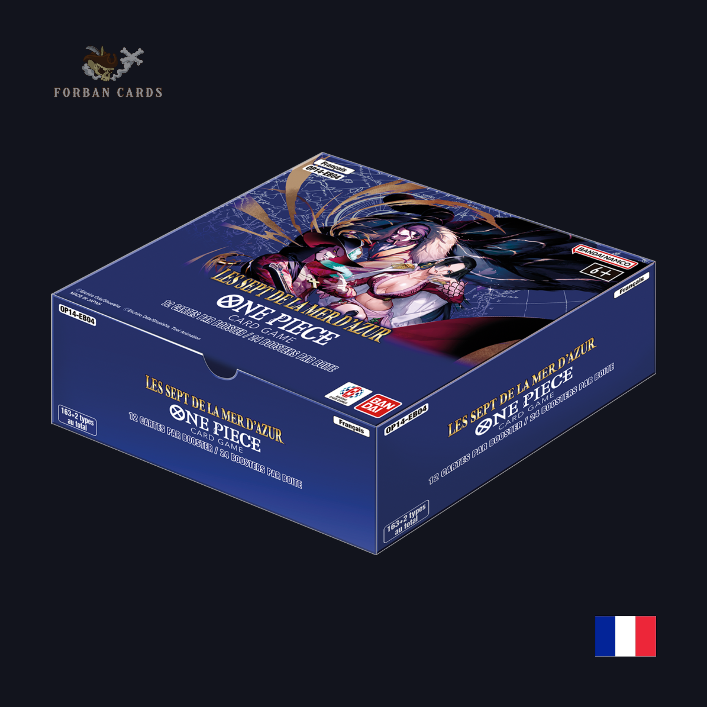 Display One Piece Card Game – Les Sept de la Mer d'Azur OP-14 FR