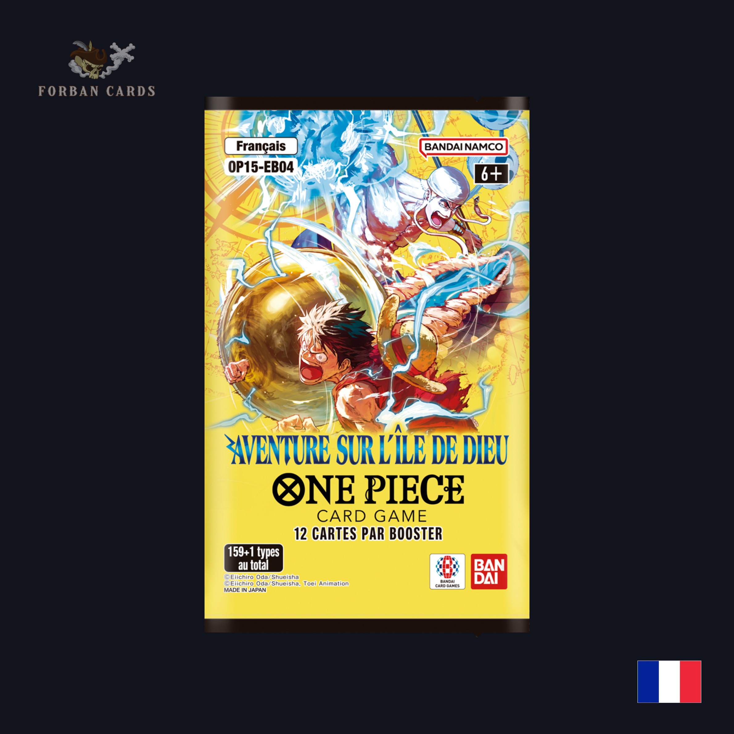 Booster One Piece Card Game – Aventure sur l'Île de Dieu OP-15 FR
